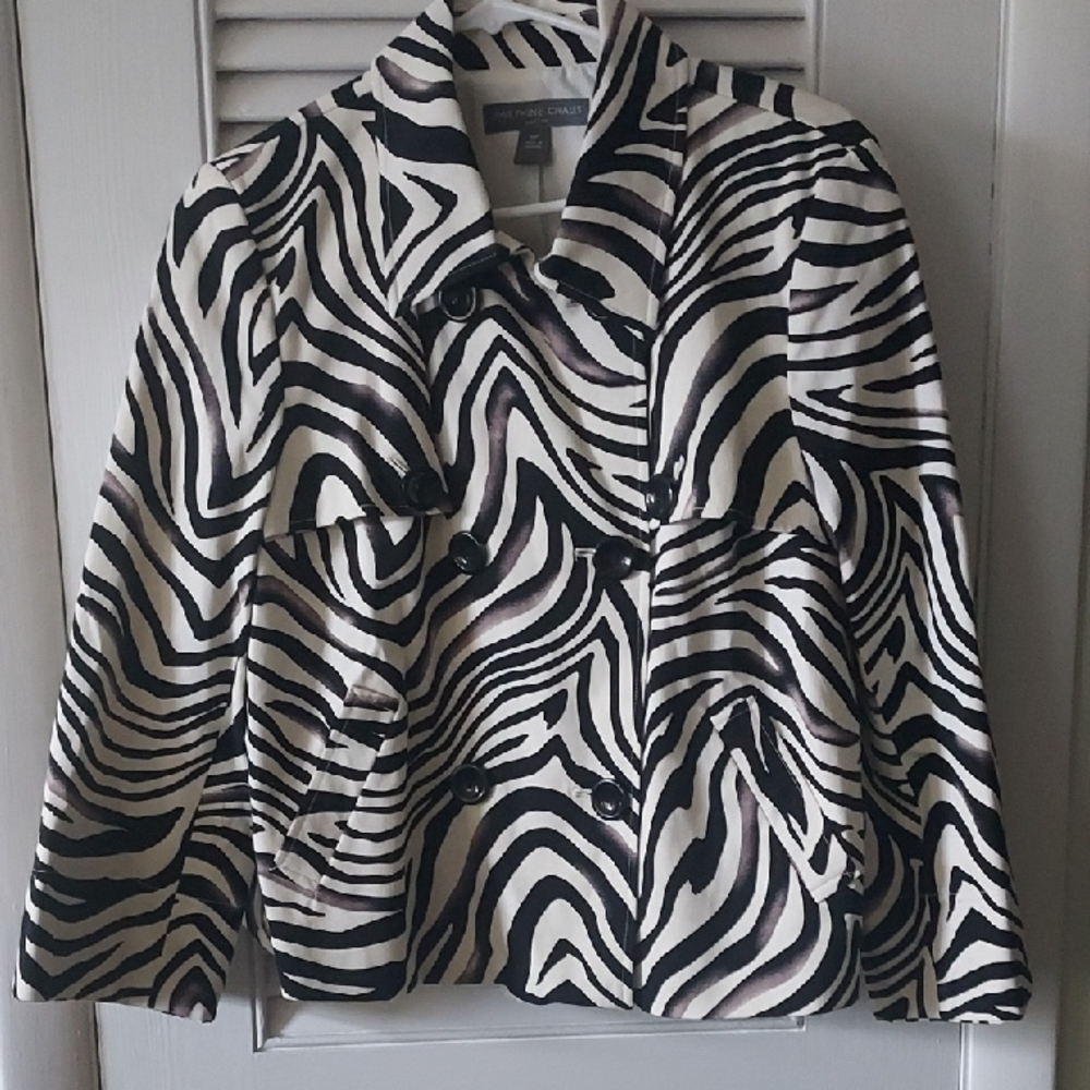 Josephine Chaus Zebra Print Jacket